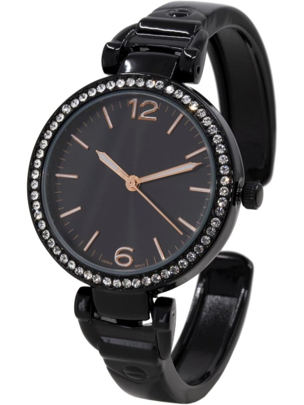 Elegant Mother of Pearl Cuff Bracelet Watch for Women, 31mm Japanese Quartz
